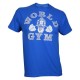 Camiseta Corta Azul World Gym.
