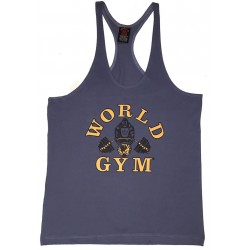 Camiseta Corta Negra World Gym.