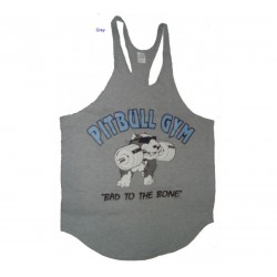 Camiseta Tirantes Pitbull Gym  Gris.