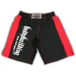 Pantalon Corto Bodybuilding Rojo Negro. 