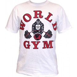 Camiseta Corta Negra World Gym.