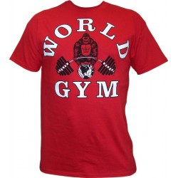 Camiseta Corta Negra World Gym.