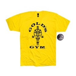 Camiseta Gold's Gym Amarilla.