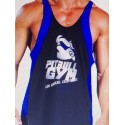 Camiseta Tirantes Pitbull Gym  Negra Azul.