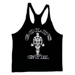Gold's Gym - Camiseta sin mangas Ringer con licencia oficial - RT-2