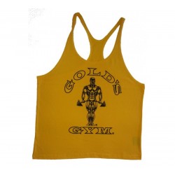 Camiseta God's Gym Tirantes Amarilla Usa.