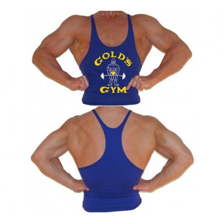 Camiseta Tirantes Joe Gold's Gym Azul .