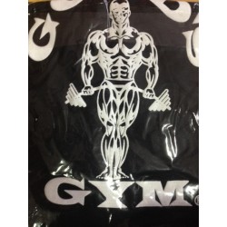 Camiseta Tirantes Golds Gym  Negra Logo Blanco.