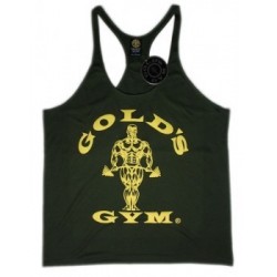 Camiseta Gold's Gym Tirantes Verde Militar.