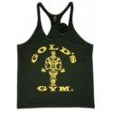Camiseta Gold's Gym Tirantes Verde Militar.