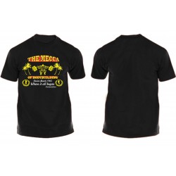 Golds Gym Old Joe Logo T-Shirt Granate..