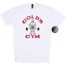 Camiseta Golds Gym Logo  Joe  Blanca.