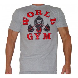 Camiseta Corta Negra World Gym.