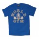 Camiseta Corta Azul World Gym.